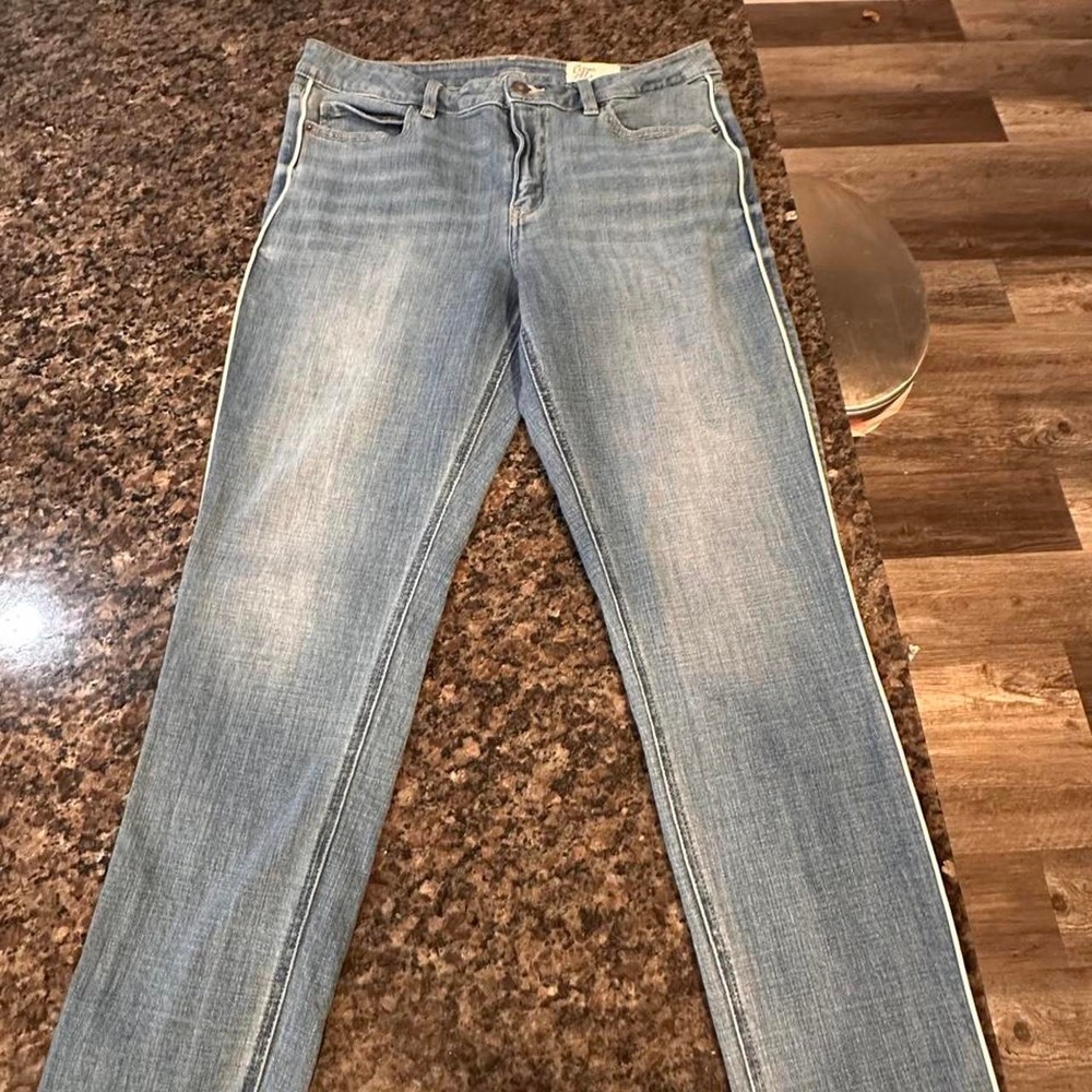 Cosmic Blue Love Women's Light Wash Skinny Jeans Slim Fit Stretch 5-Pocket
